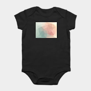 Pink and Blue Pastel Triangles Baby Bodysuit